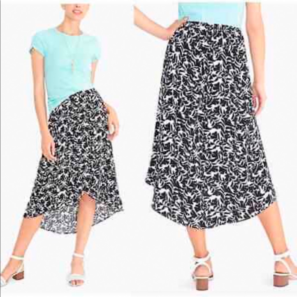 J Crew Factory faux wrap skirt